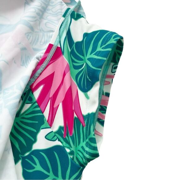 NWT Matilda Jane Palm Tree Paradise One-Piece Ruffle Swimsuit Women’s Size Small - Picture 10 of 16